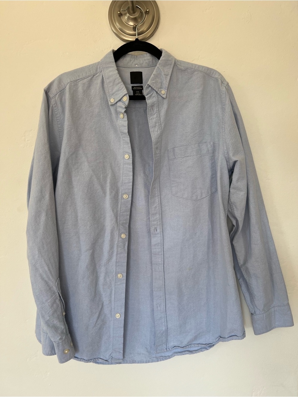 H&M Light Blue Men's Regular Fit Button-Down Shirt